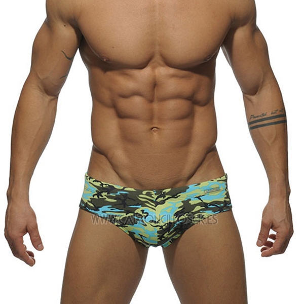 Slip Natacion Addicted Hombre Camuflaje Azur Baratos
